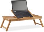 Relaxdays Masă pentru laptop Relaxdays XL din bambus (10023309) Suport laptop