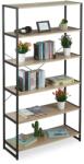 Relaxdays Raft independent Relaxdays cu 6 compartimente, stil industrial (10028722) Raft