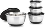 Relaxdays Set de boluri Relaxdays BOWLY cu capac (10030932) Castron