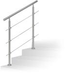 Relaxdays Balustradă de scară din oțel inoxidabil Relaxdays (10056477)