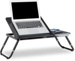 Relaxdays Masă de laptop Relaxdays pentru pat, neagră (10019059) Suport laptop