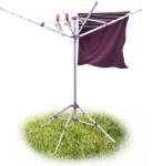 Relaxdays Sârmă de rufe rotativă Relaxdays cu fir de 19 m și suport (10019670)