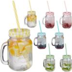 Relaxdays Pahare Relaxdays cu pai, set de 8 (10025799) Pahar
