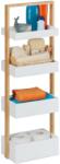 Relaxdays Raft de baie Relaxdays cu 4 rafturi (10048974)