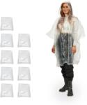 Relaxdays Set de 10 poncho-uri de ploaie de unică folosință Relaxdays (10044122)