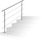 Relaxdays Balustradă de scară din oțel inoxidabil Relaxdays (10056504)
