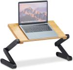 Relaxdays Suport laptop Relaxdays din bambus și aluminiu (10046920) Suport laptop