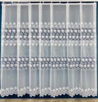 fuggonyoutlet 3 Sor Csipke minta, fehér, 300 x175 cm