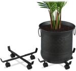 Relaxdays Rolă extensibilă pentru plante Relaxdays, set de 2 (10047348)