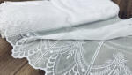 fuggonyoutlet Méteráru, Vitrázs Függöny, voile, fehér , 60 cm