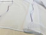 fuggonyoutlet Voile, Elena, fehér alapon lila, 300x260 cm