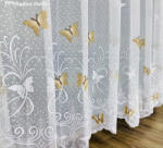 fuggonyoutlet Lepke, fehér alapon óarany, 300x200 cm