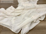 fuggonyoutlet Voile, Pálcikás, krém alapon arany, 300x175 cm