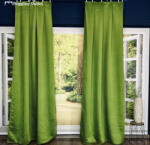 fuggonyoutlet Sötétítő, Blackout Bazsalikomzöld, 2x145x250 cm, 2db-os csomag