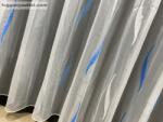 fuggonyoutlet Organza, fehér alapon Kék, 300x260 cm