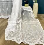 fuggonyoutlet Davud, fehér, 500x250 cm