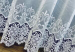 fuggonyoutlet Méterárú, Csipkés Függöny, Barokk fehér, 280 Magas (Kétsoros Csipkés)