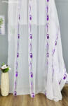 fuggonyoutlet Méteráru, Nota, árvácskalila, Voile, fehér, 280 cm
