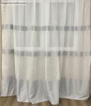 Celen Textil Kft Julia, krém alapon szürke Csíkos, 300x280 cm