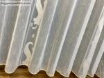 fuggonyoutlet Voile, Hullocsillag, krém alapon krém, 500x260 cm