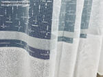 fuggonyoutlet Silver, fehér ezüst csíkkal, 300x250 cm