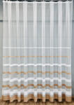 fuggonyoutlet Marbella, fehér alapon barna 400x155 cm