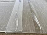 fuggonyoutlet Méteráru, Voile, Seda, fehér, Levél, 280 cm