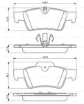 Bosch 0 986 494 256 set placute frana disc
