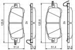 Bosch 0 986 494 832 set placute frana disc
