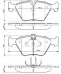 Bosch 0 986 424 485 set placute frana disc