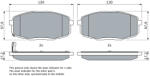 Bosch 0 986 424 811 set placute frana disc
