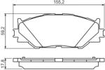Bosch 0 986 494 316 set placute frana disc