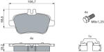 Bosch 0 986 494 664 set placute frana disc