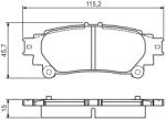 Bosch 0 986 495 174 set placute frana disc