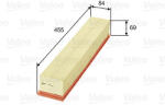 VALEO 585312 Filtru aer
