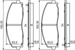 Bosch 0 986 494 769 set placute frana disc