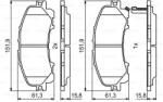 Bosch 0 986 494 821 set placute frana disc