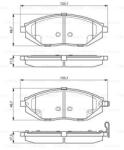 Bosch 0 986 494 684 set placute frana disc