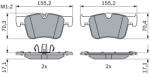Bosch 0 986 424 860 set placute frana disc