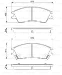 Bosch 0 986 461 127 set placute frana disc