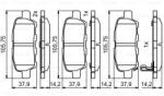 Bosch 0 986 494 861 set placute frana disc