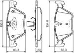 Bosch 0 986 494 118 set placute frana disc