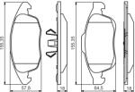 Bosch 0 986 495 258 set placute frana disc