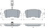 Bosch 0 986 494 500 set placute frana disc
