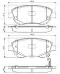 Bosch 0 986 494 682 set placute frana disc