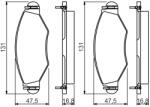 Bosch 0 986 495 244 set placute frana disc