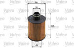 VALEO 586562 Filtru ulei