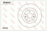 TRW DF8043 Disc frana - e-autoshop