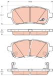 TRW GDB3437 COTEC set placute frana disc