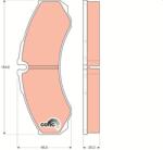 TRW GDB1345 COTEC set placute frana disc